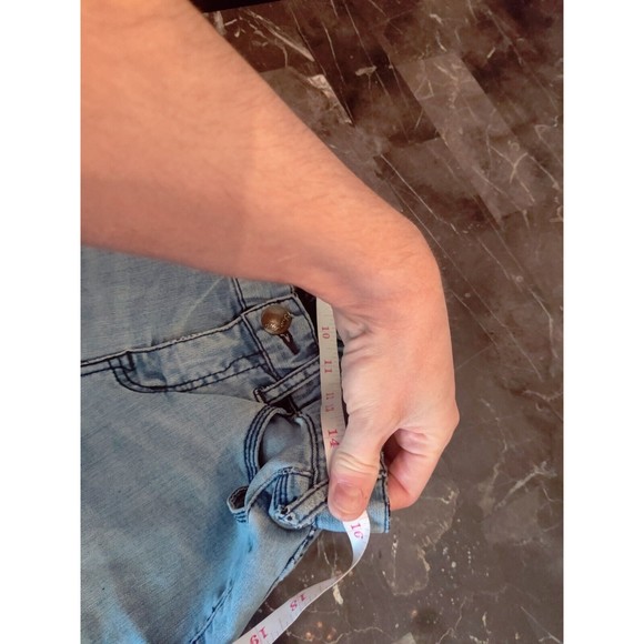 Free People Women's Jeans 27 Skinny Jean Mid Rise Light Blue Rustic Distressed - Picture 16 of 16